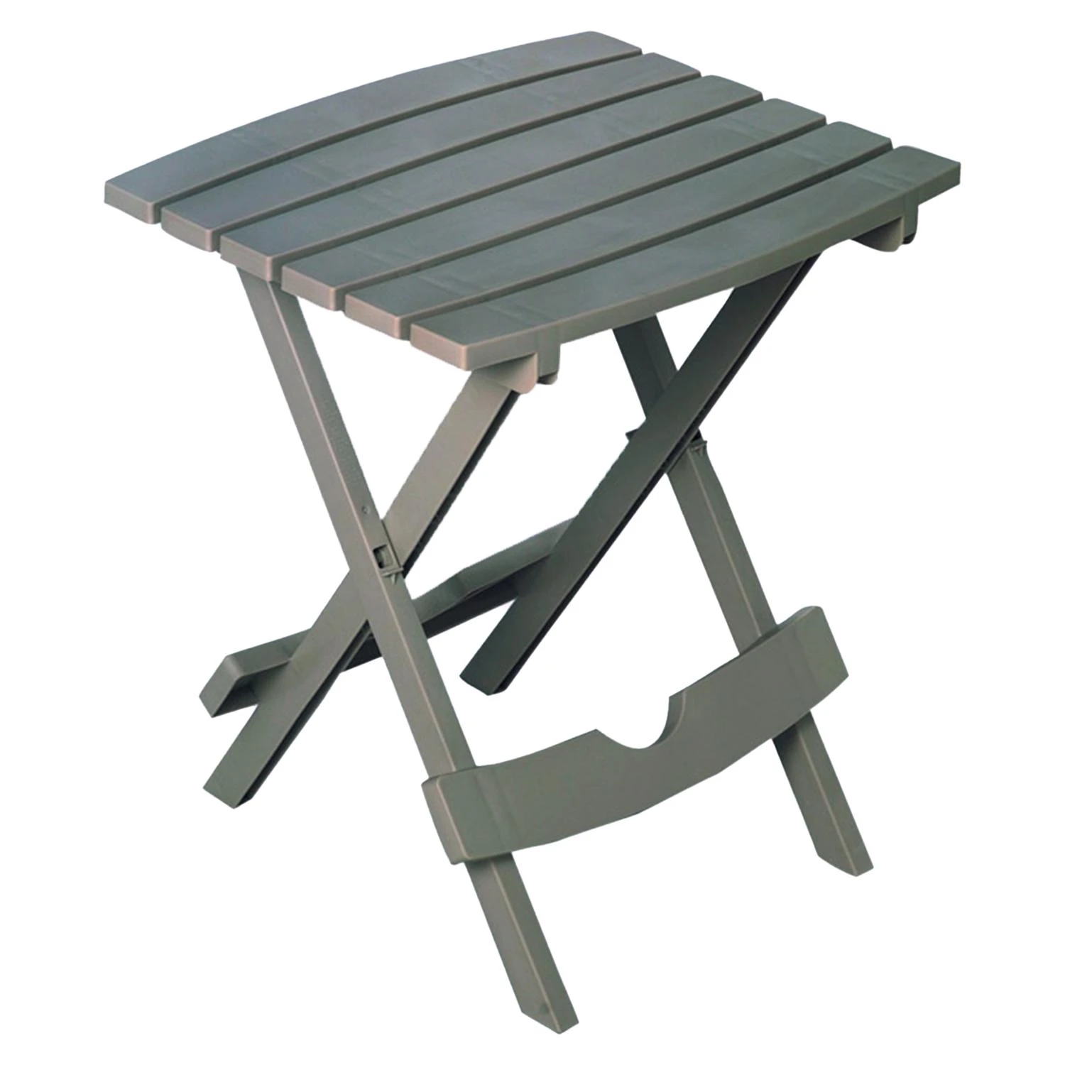 Quik-Fold Resin Side Table, Gray