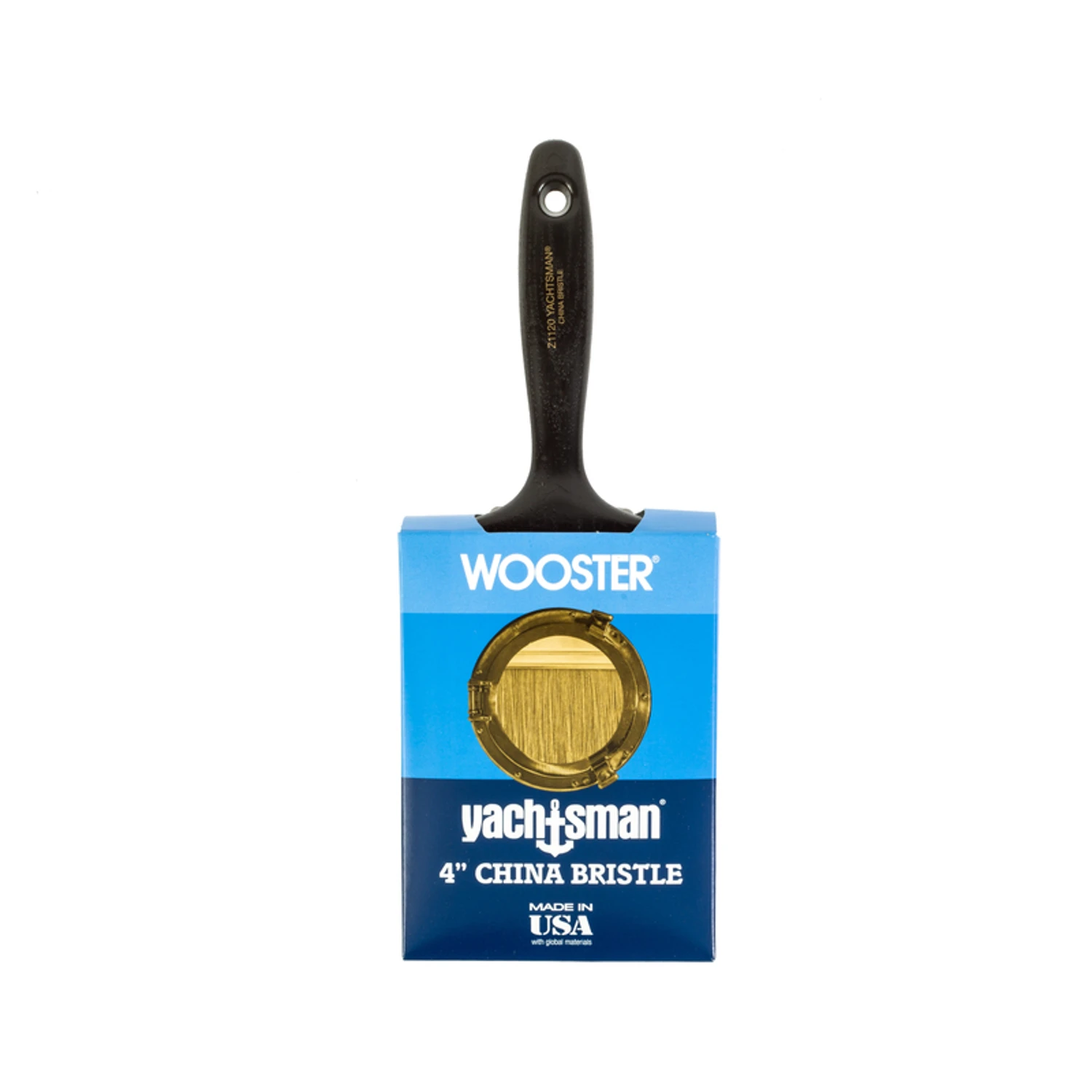 Yachtsman White China Bristle Paint Brush, 4-In.