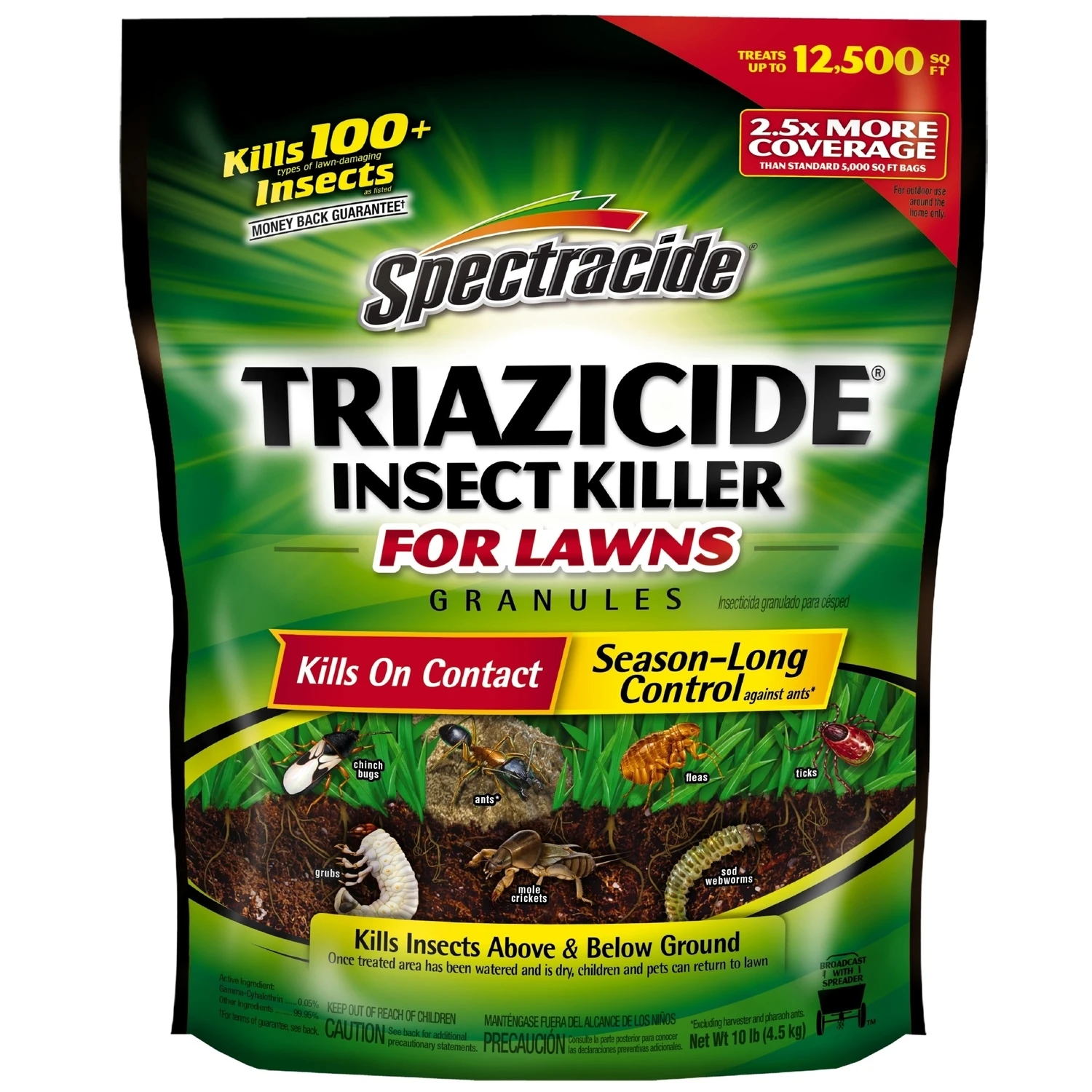 Triazicide Insect Killer for Lawns Granules, 10 Lb.