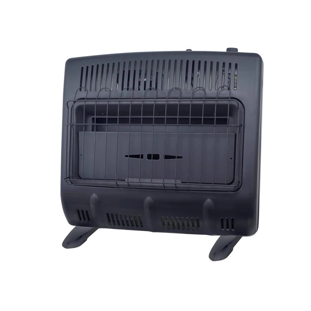 Garage Heater, Vent-Free, Gas, Black, For 1,000 Sq. Ft.