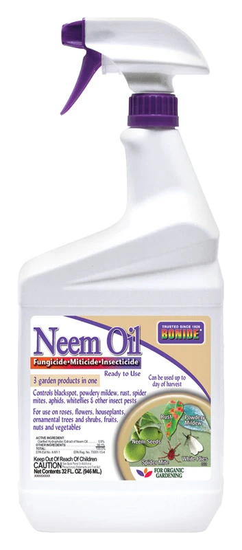 Captain Jack's Organic Gardening Neem Oil, Multi-Purpose Fungicide, Insecticide and Miticide, Ready-to-Use 32 oz. Spray