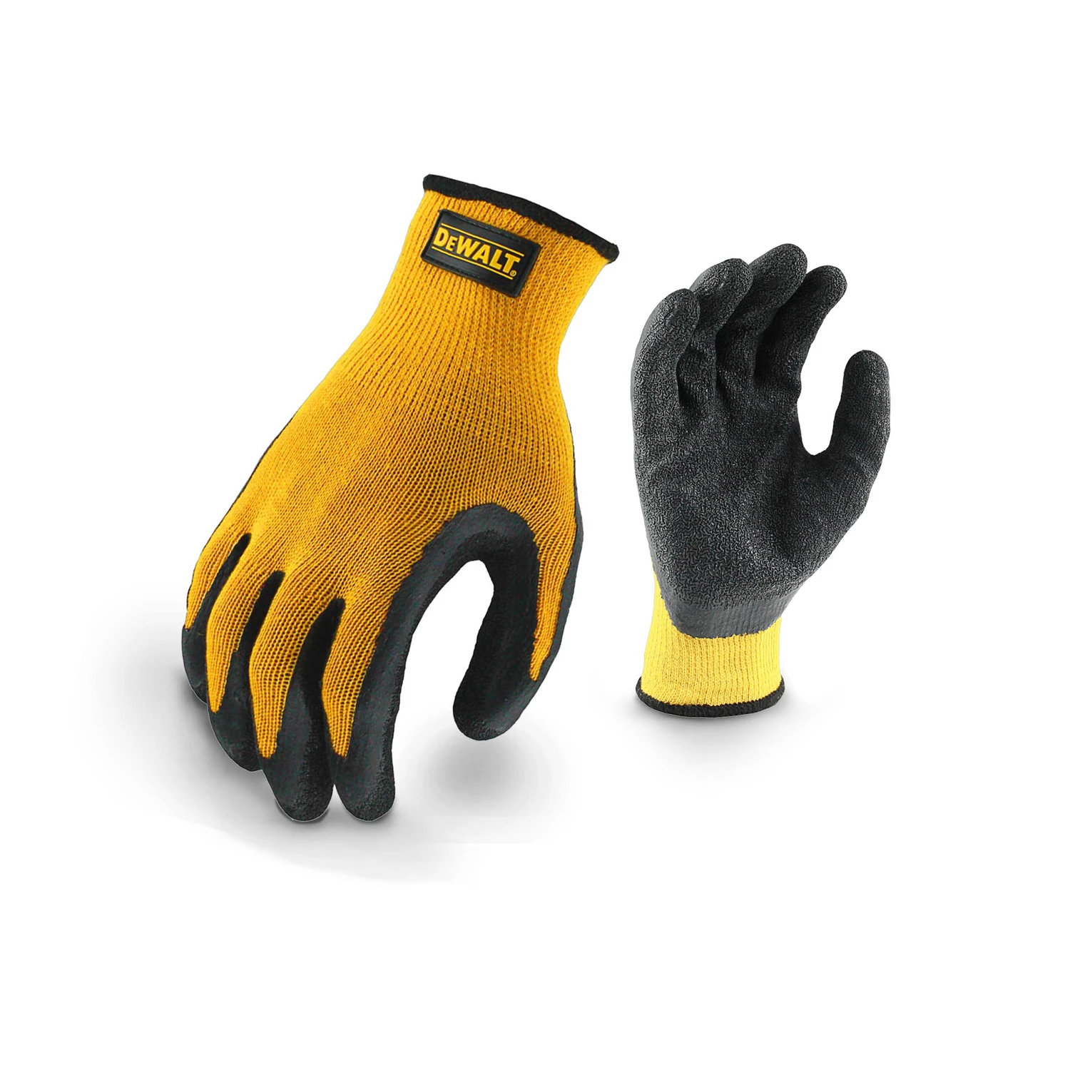 Gripper Work Gloves, Rubber-Coated, XL