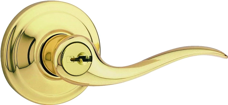 Signature Brass Tustin Entry Lever With SmartKey