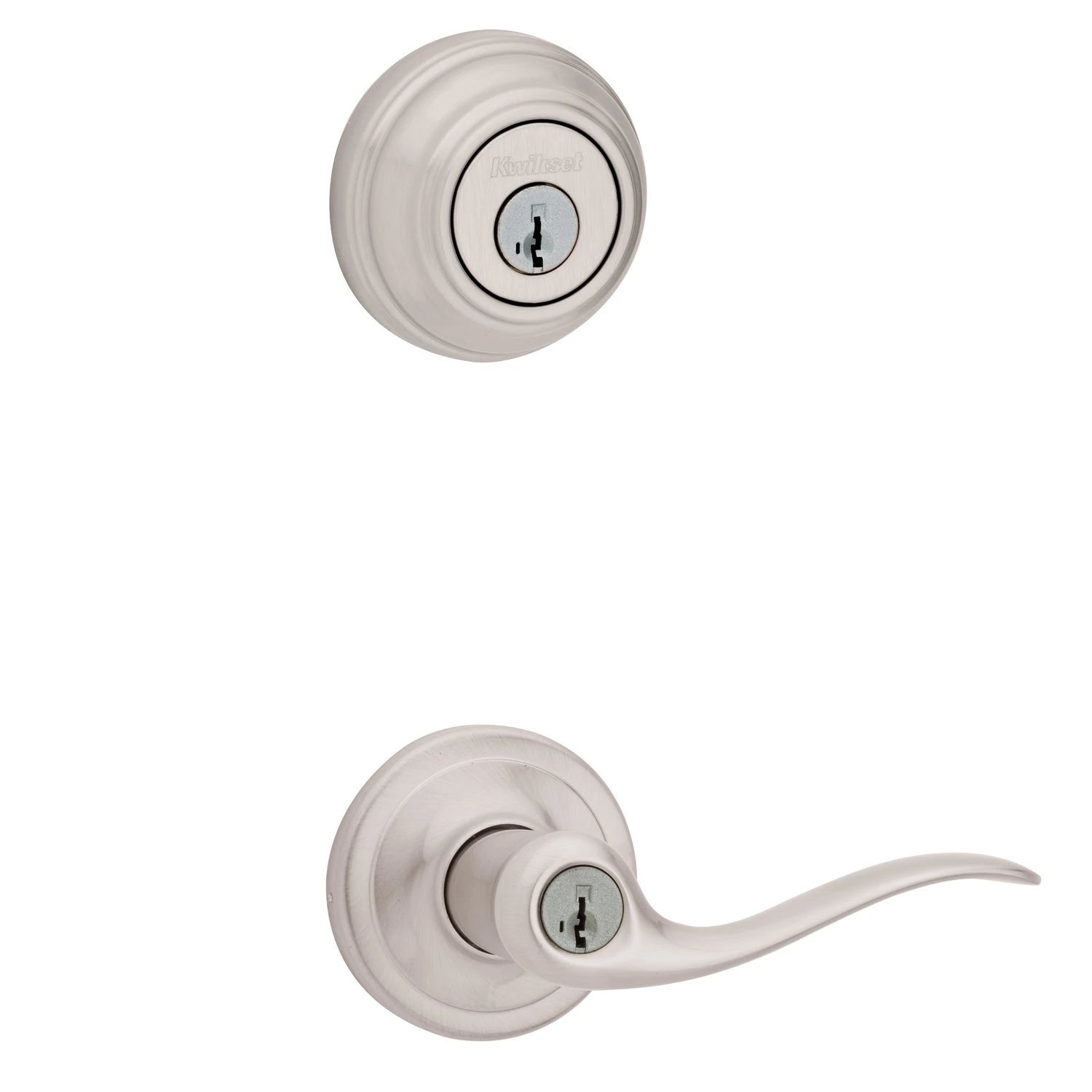 Satin Nickel Tustin Lever And Deadbolt Combo With SmartKey