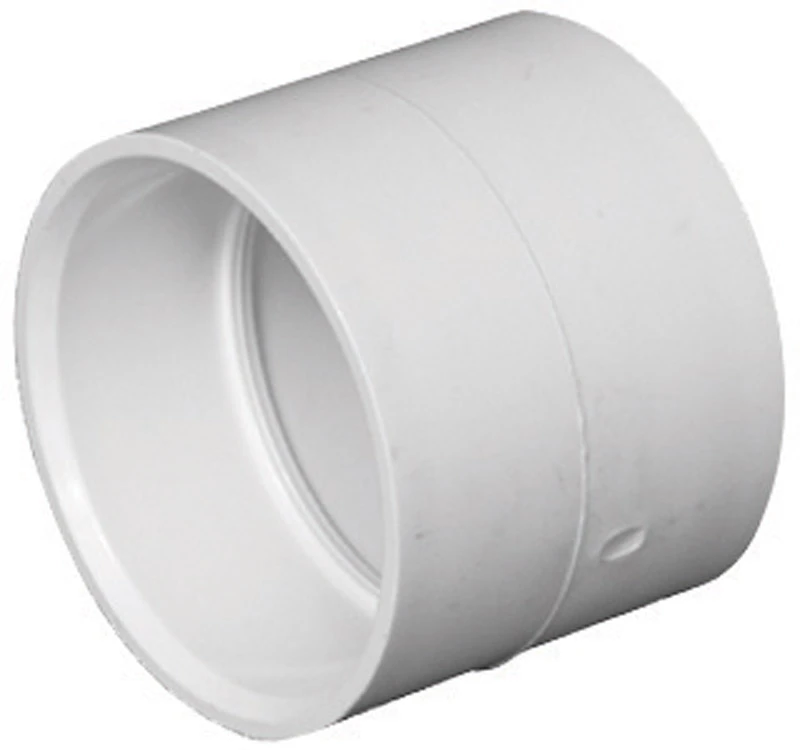 Schedule 40 DWV Pipe Coupling, PVC, 3 In.