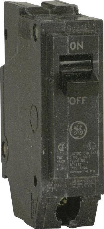15 Amp Single Pole Circuit Breaker for Residential Electrical Panels