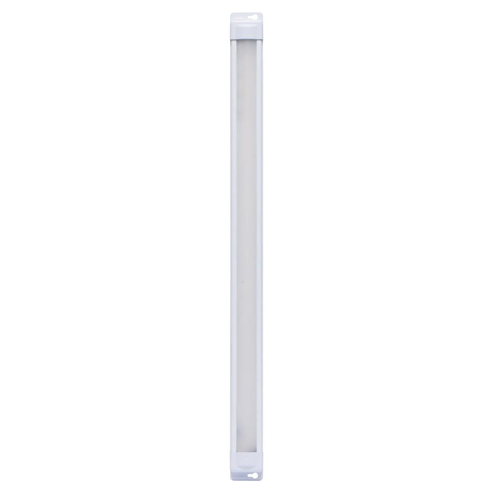 Under-Cabinet LED Light Fixture, White Plastic, 803 Lumens, 24-In.