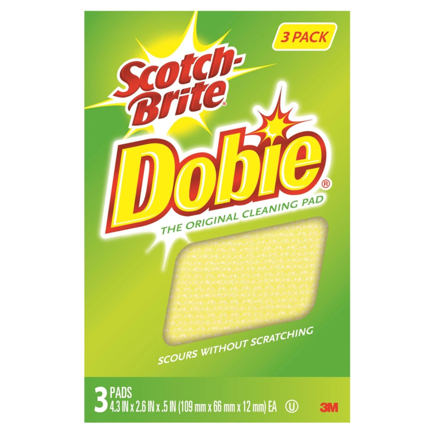 Dobie All-Purpose Cleaning Pad, 3-Pk.
