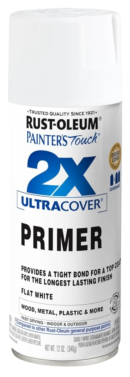 Painter's Touch 2X Spray Primer, White, 12-oz.