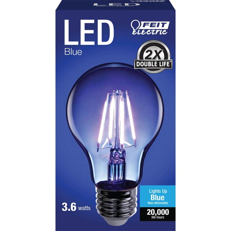 LED Light Bulb, Blue, 3.6-Watts