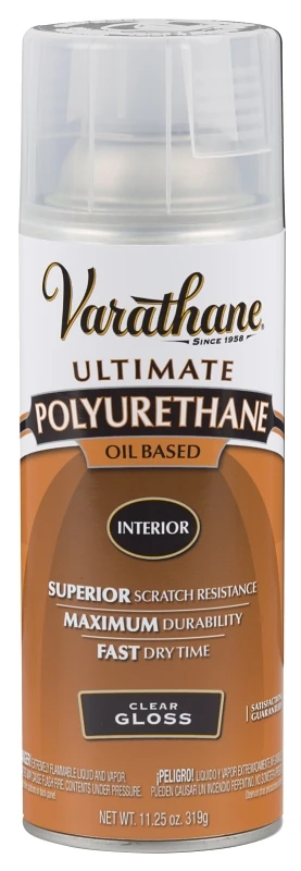 Gloss Interior Oil-Based Premium Polyurethane, 12-oz. Spray