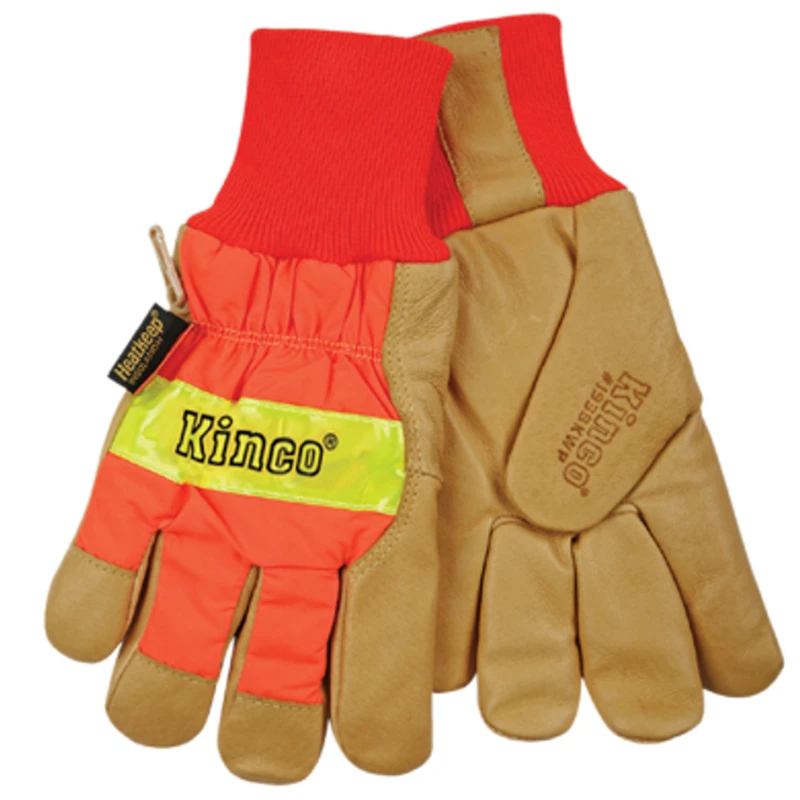 Leather Palm Gloves, Men's L