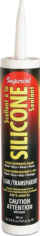 High-Temp Silicone Sealant, Clear, 10.3 oz.