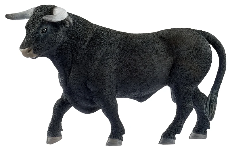 Black Bull Toy Animal Figure, Ages 3 & Up
