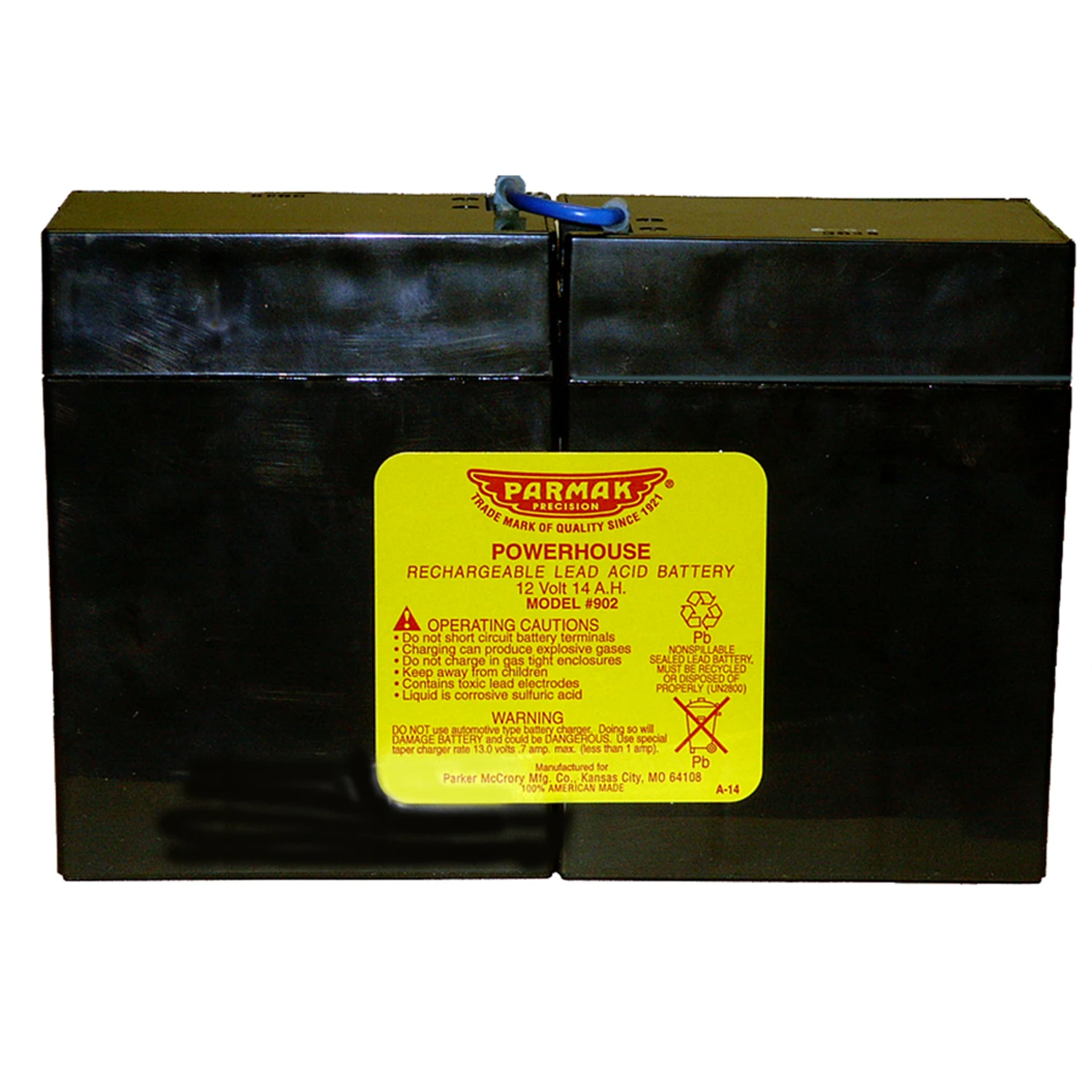 Battery For Parmak Solar Fence Charger, 12-Volt