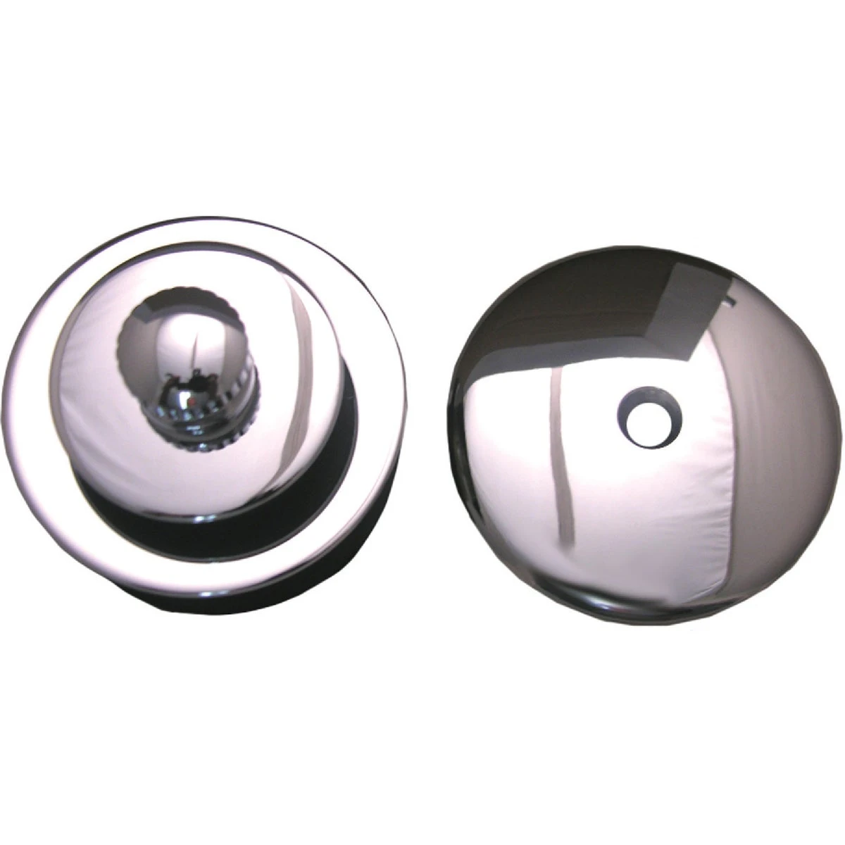 Bathtub Trim Kit, Push Pull Stopper With Overflow Plate, Chrome Plated