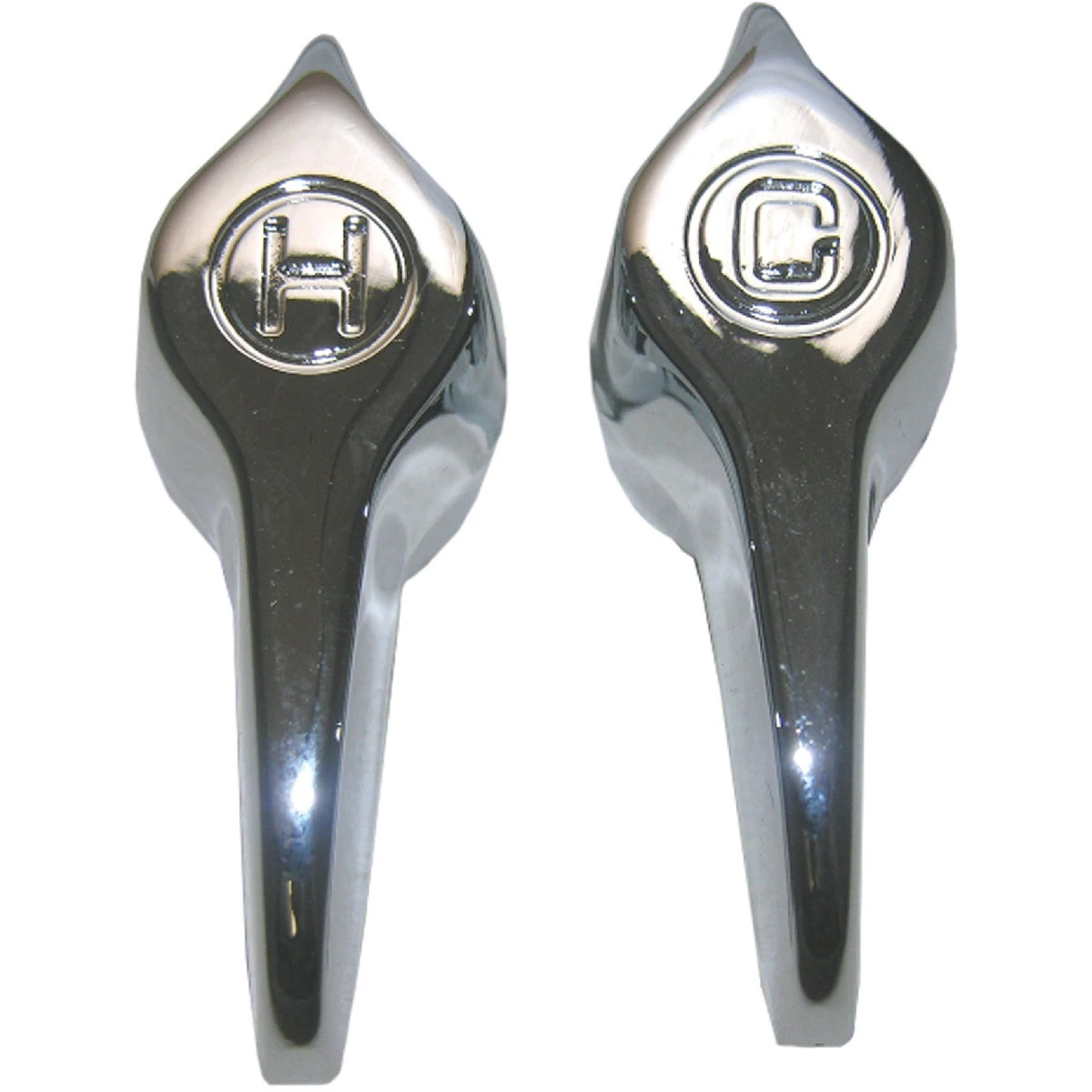Fit-All Lever Vice Grip Handle, Chrome, Pr.