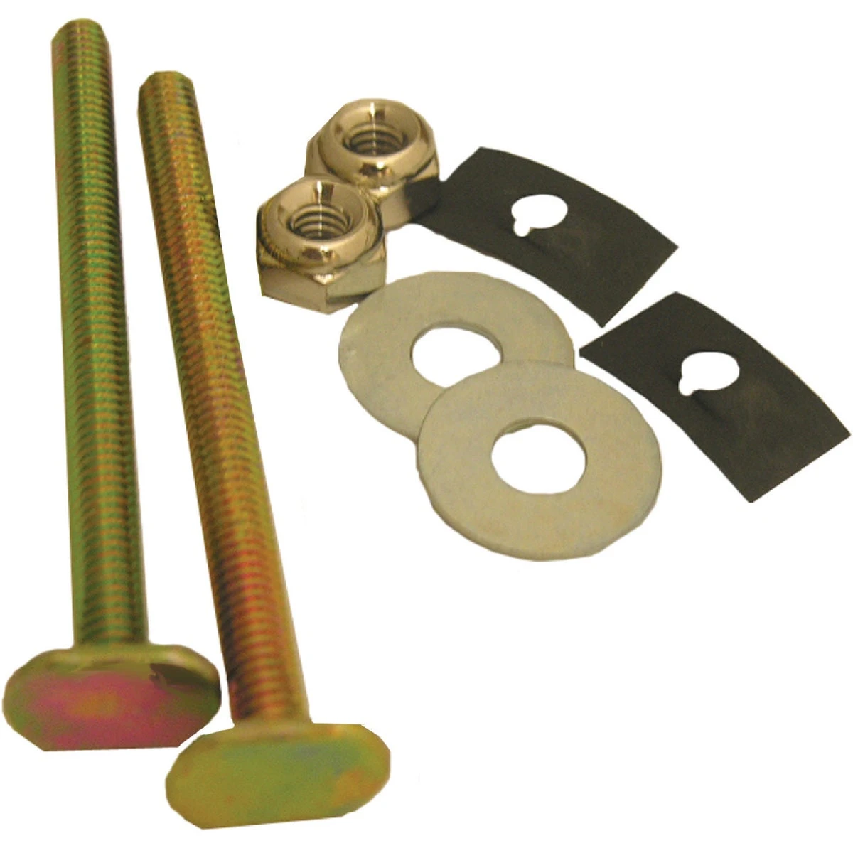 Toilet Closet Bolt Bowl-to-Floor Kit, Brass