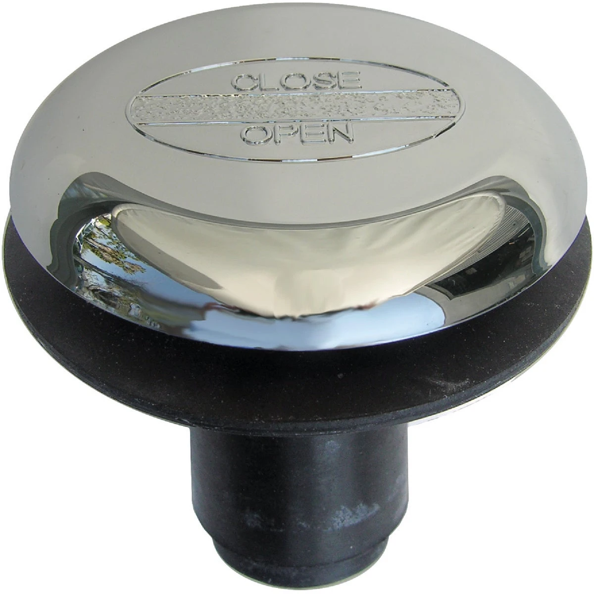 Rapid-Fit Style Bathtub Strainer Stopper, Chrome Plated, 3/8 x 2 In.