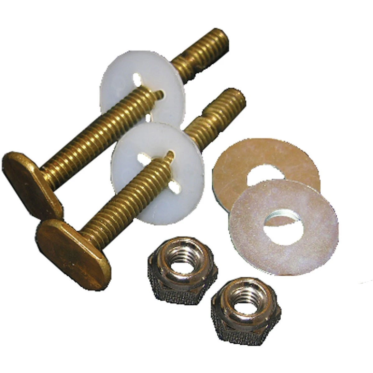 Toilet Bolt Kit, Brass, 5/16 x 2.25 In.