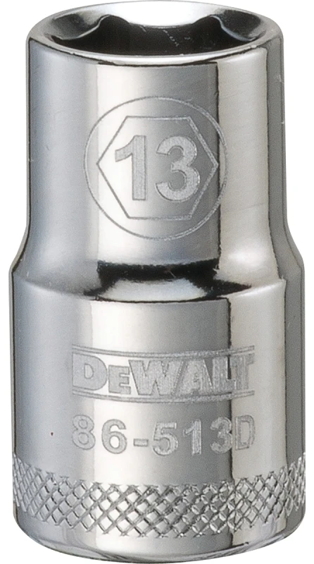 Metric Shallow Socket, 6-Point, 1/2 In. Drive, 13mm