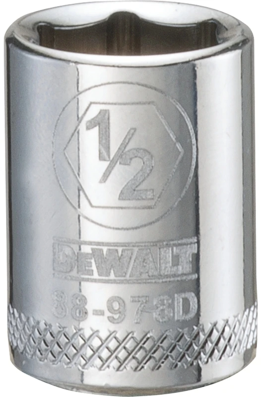 SAE Socket, Shallow, 6-Point, 1/2 In., 3/8 In. Drive