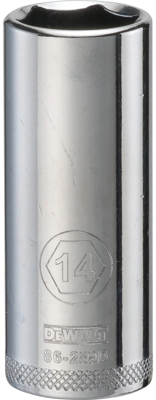 Metric Deep Socket, 6-Point, 1/4 In. Drive, 14mm
