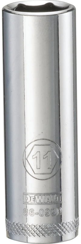 Metric Deep Socket, 6-Point, 1/4 In. Drive, 11mm