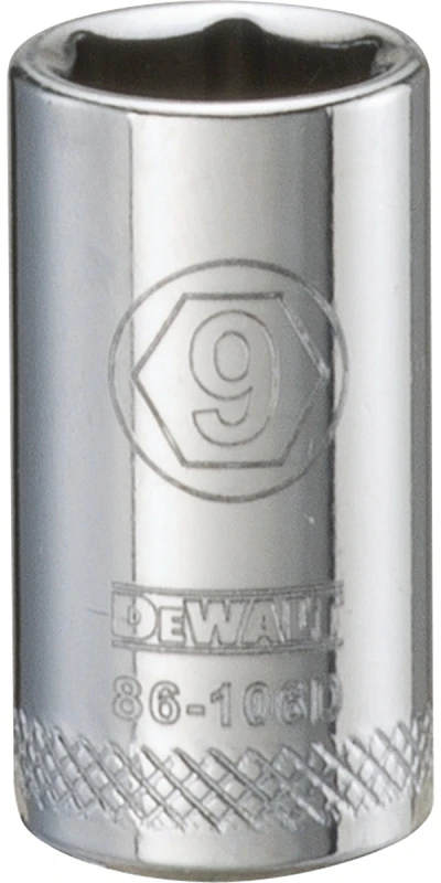 Metric Shallow Socket, 6-Point, 1/4 In. Drive, 9mm