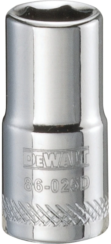 SAE Socket, Shallow, 6-Point, 9/32 In., 1/4 In. Drive