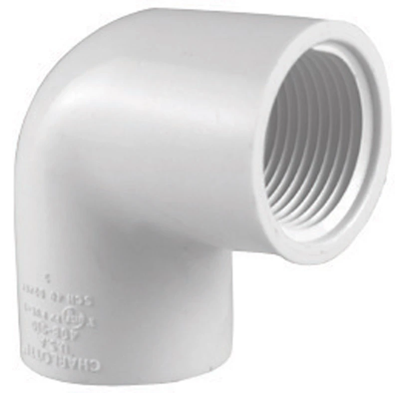 Schedule 40 PVC Pressure Pipe Ell, 90-Degree, 1-1/4 In.