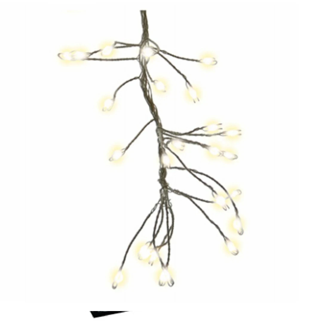 Micro Big Seed Cluster LED Light Set, Silver Wire, Warm White Twinkle, 216-Ct.