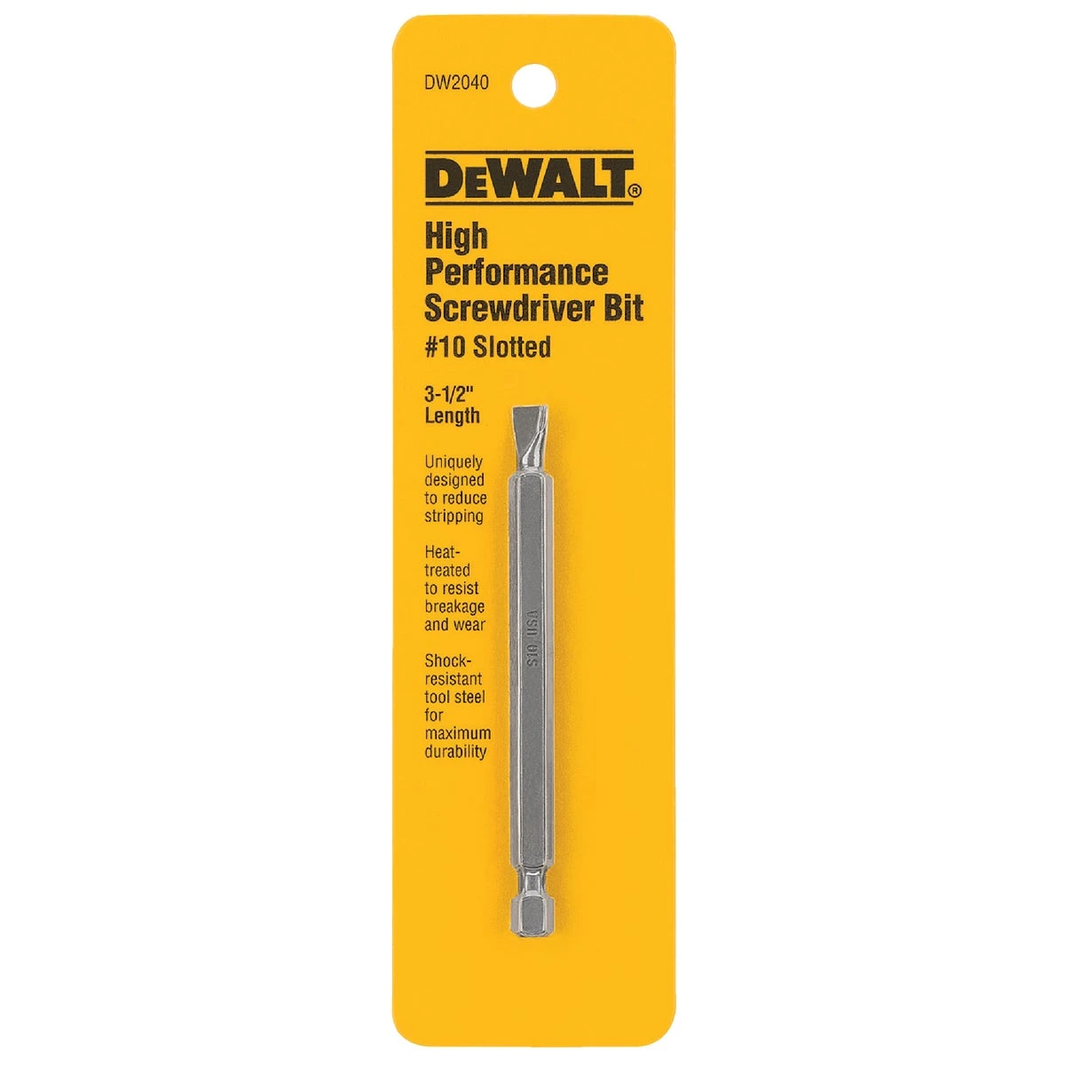 #10 Slotted Power Bit, 3-1/2 In.