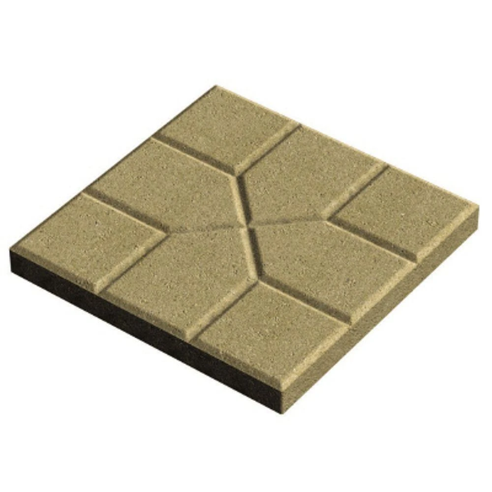 Pinnacle Stepping Stone, Tan, Concrete, 16 x 16 In.
