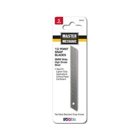 13-Point Snap Blades, 9MM, 5-Pk.