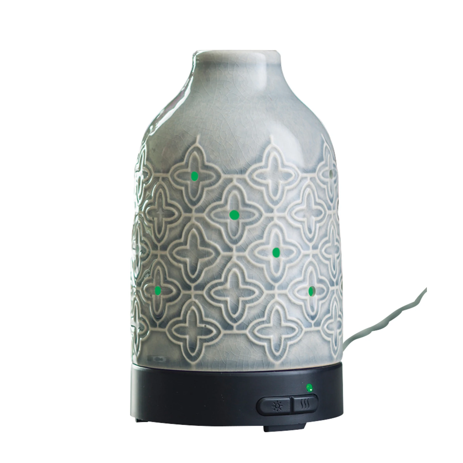 Ultra Sonic Essential Oil Diffuser, Gray Glaze