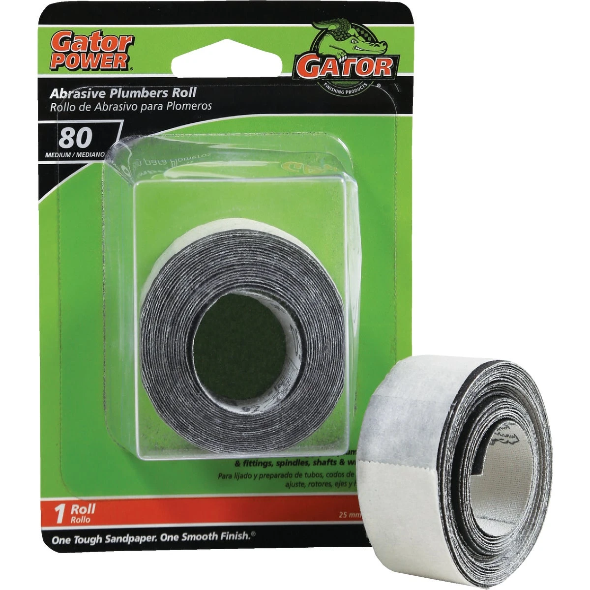 Plumber's Sanding Roll, 80 Grit, 1-In. x 10-Ft.
