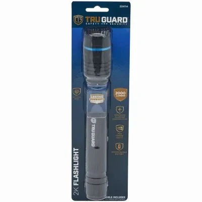 Rechargeable Tactical Flashlight, 2000 Lumen