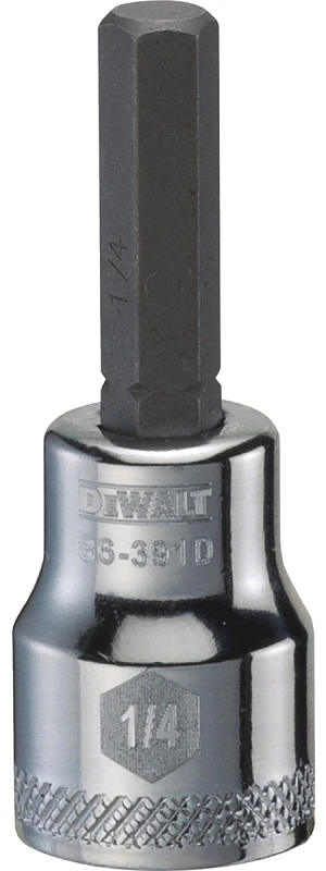 Hex Bit Socket, 1/4 In., 3/8 In. Drive
