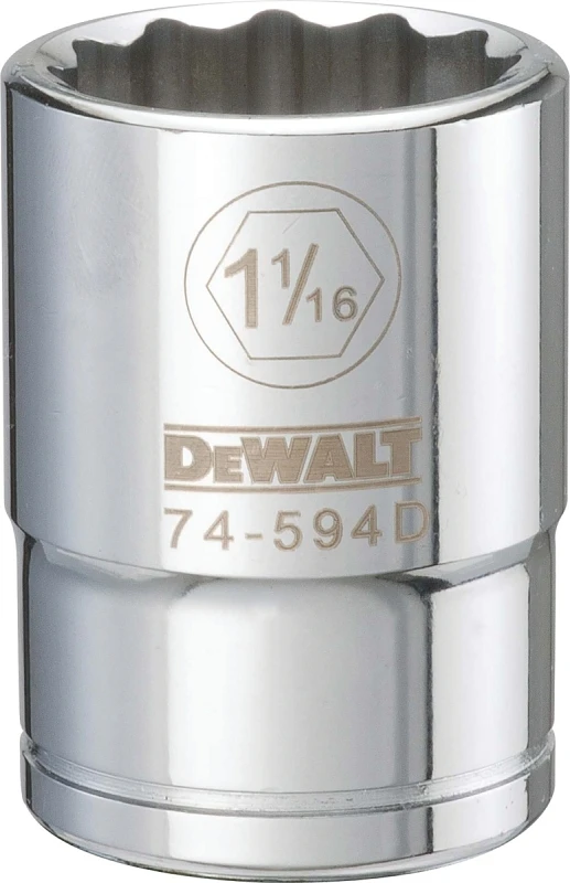Socket, 12-Point, 3/4 In. Drive, 1-1/16 In.