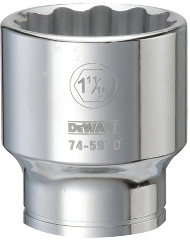 Socket, 12-Point, 3/4 In. Drive, 1-11/16 In.