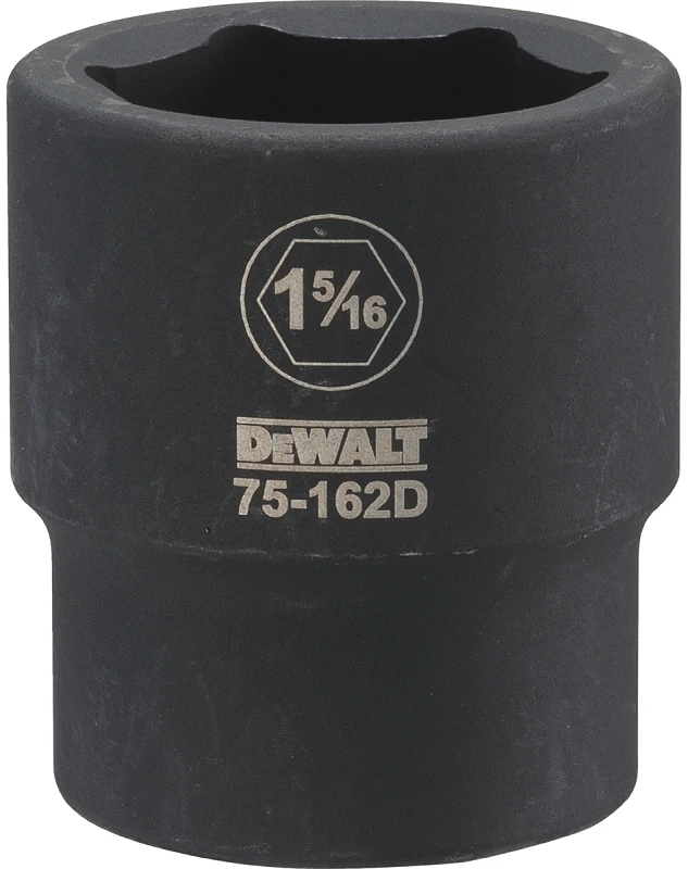 SAE Impact Socket, 6-Point, 3/4 In. Drive, 1-5/16 In.