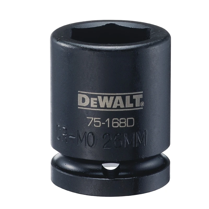 Metric Impact Socket, 6-Point, 3/4 In. Drive, 26mm