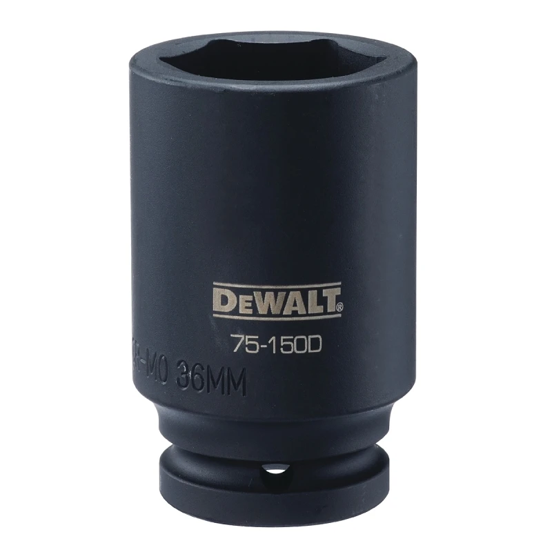 Metric Deep Impact Socket, 6-Point, 3/4 In. Drive, 36mm