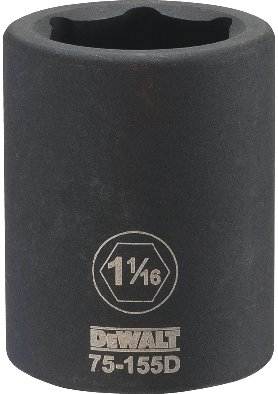 SAE Impact Socket, 6-Point, 3/4 In. Drive, 1-1/16 In.