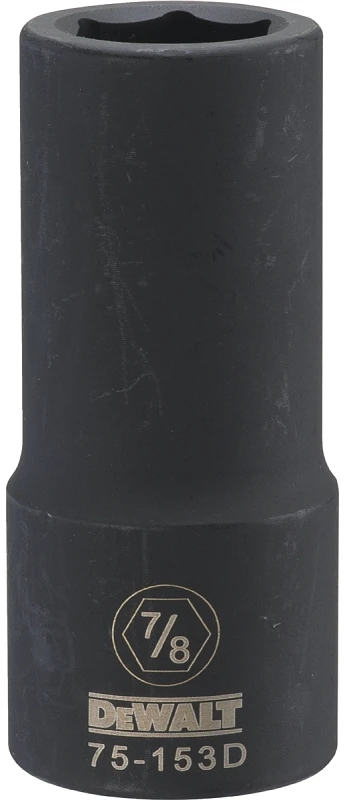 SAE Deep Impact Socket, 6-Point, 3/4 In. Drive, 7/8 In.
