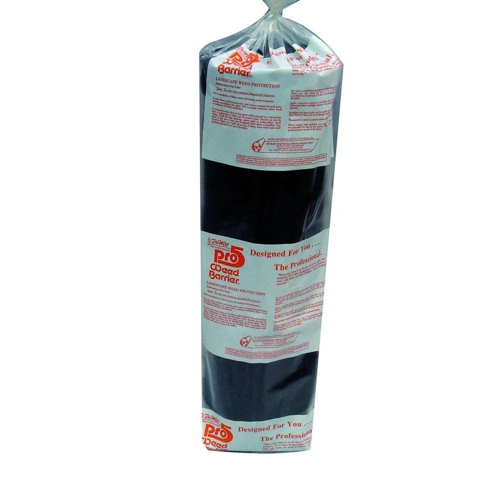 Pro-5 Weed Barrier Landscape Fabric, Black, 4 x 250 Ft.