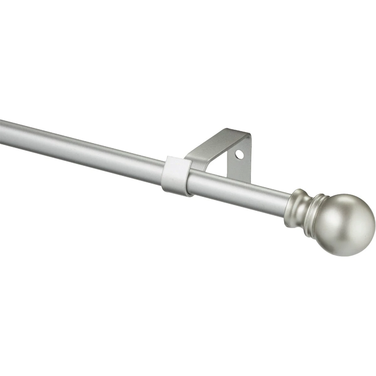 Davenport Decorative Curtain Rod, Satin Nickel, 1/2 x 28 to 48 In.
