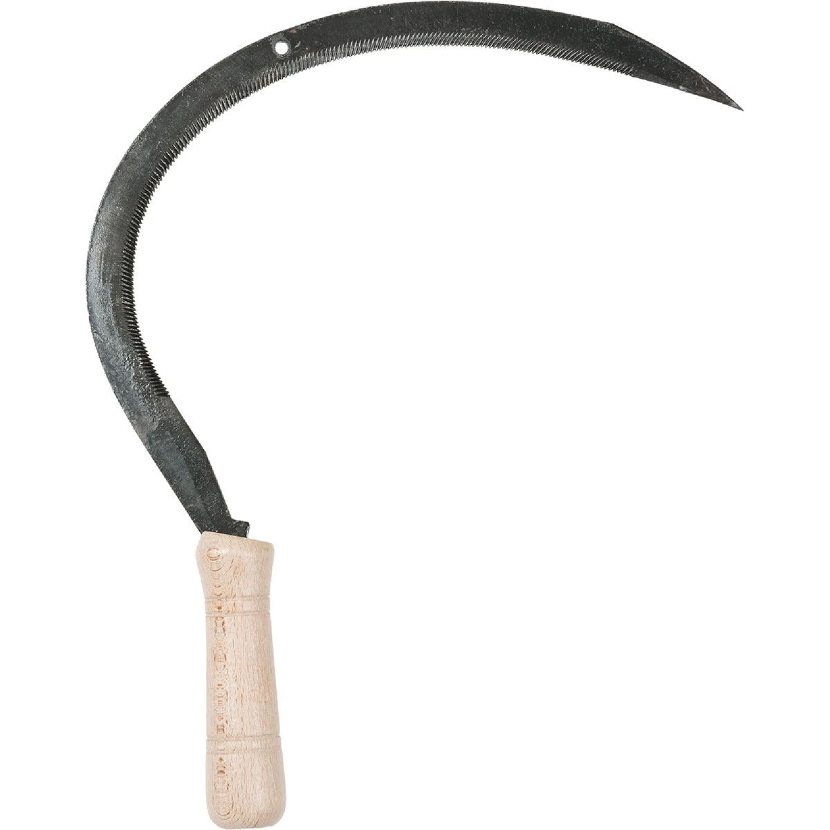 Grass Hook, Serrated, Hardwood Handle