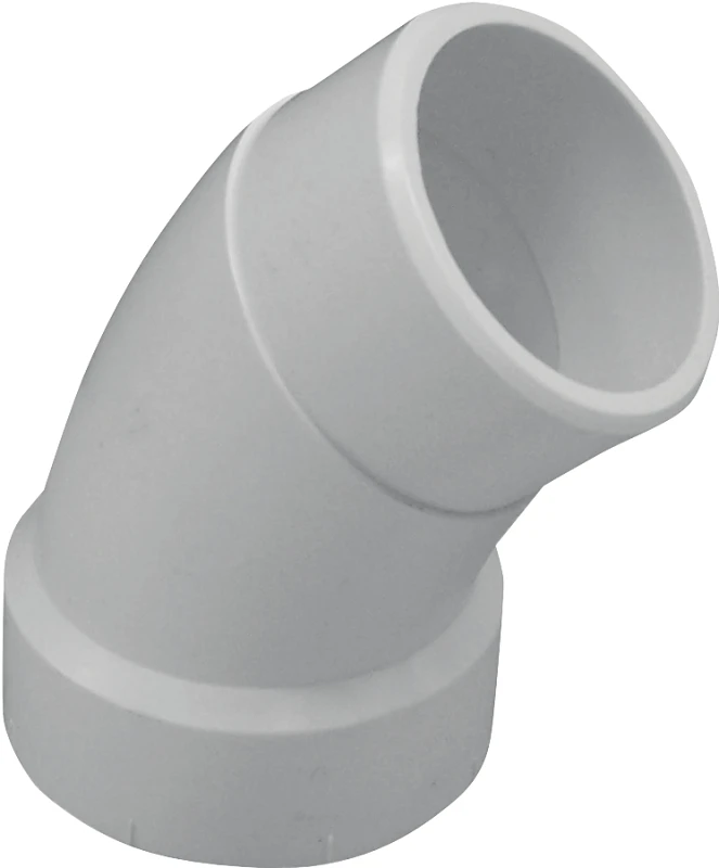 3 Inch Dwv Pvc 45 Degree Street Elbow - Hub X Spigot Connection
